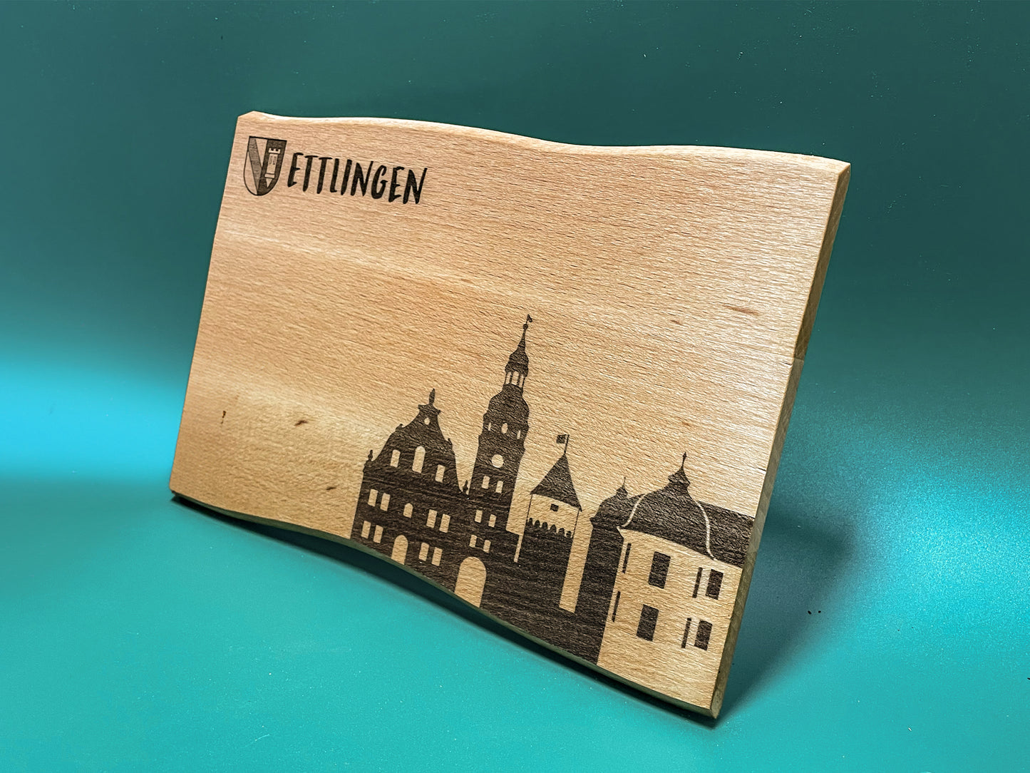 Handgefertigtes Vesperbrett aus Buchenholz – Ettlingen Edition