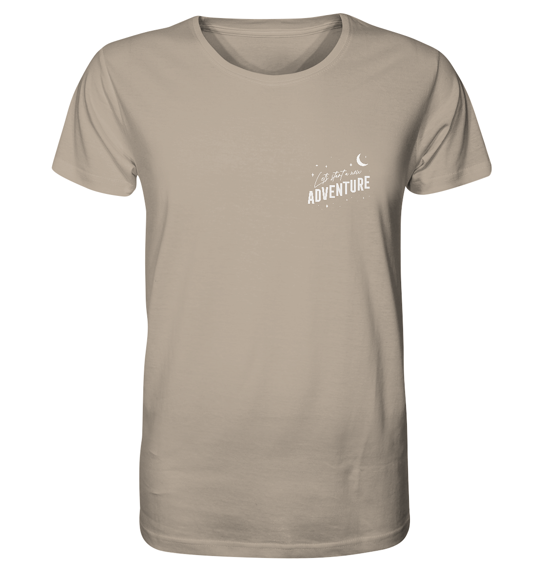 Organic Shirt „Let’s Start a New Adventure – Camping“