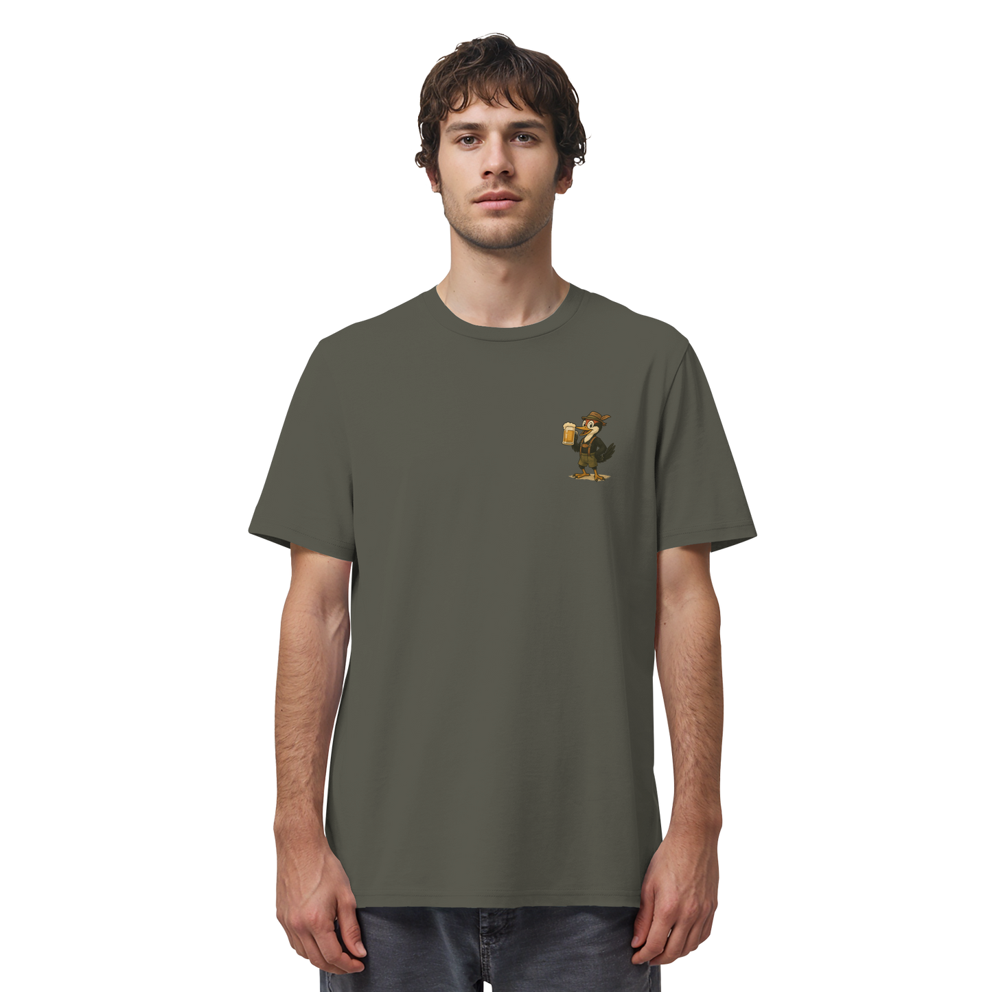 Schluckspecht T-Shirt – das witzige Partyshirt für echte Feierfreunde! - Organic Shirt