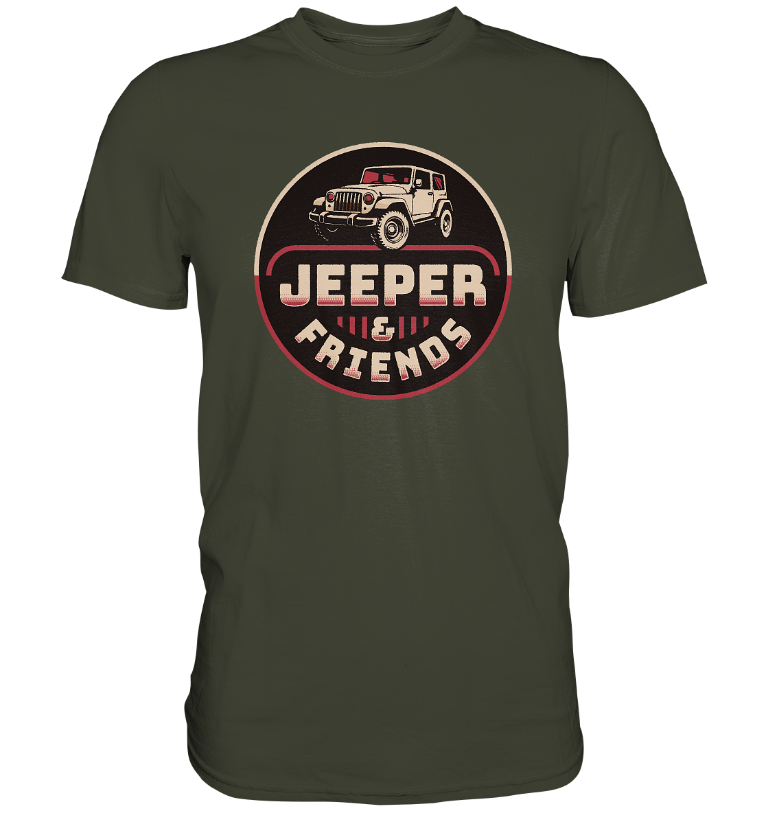 Jeeper & Friends – Premium Shirt für echte Offroad-Fans