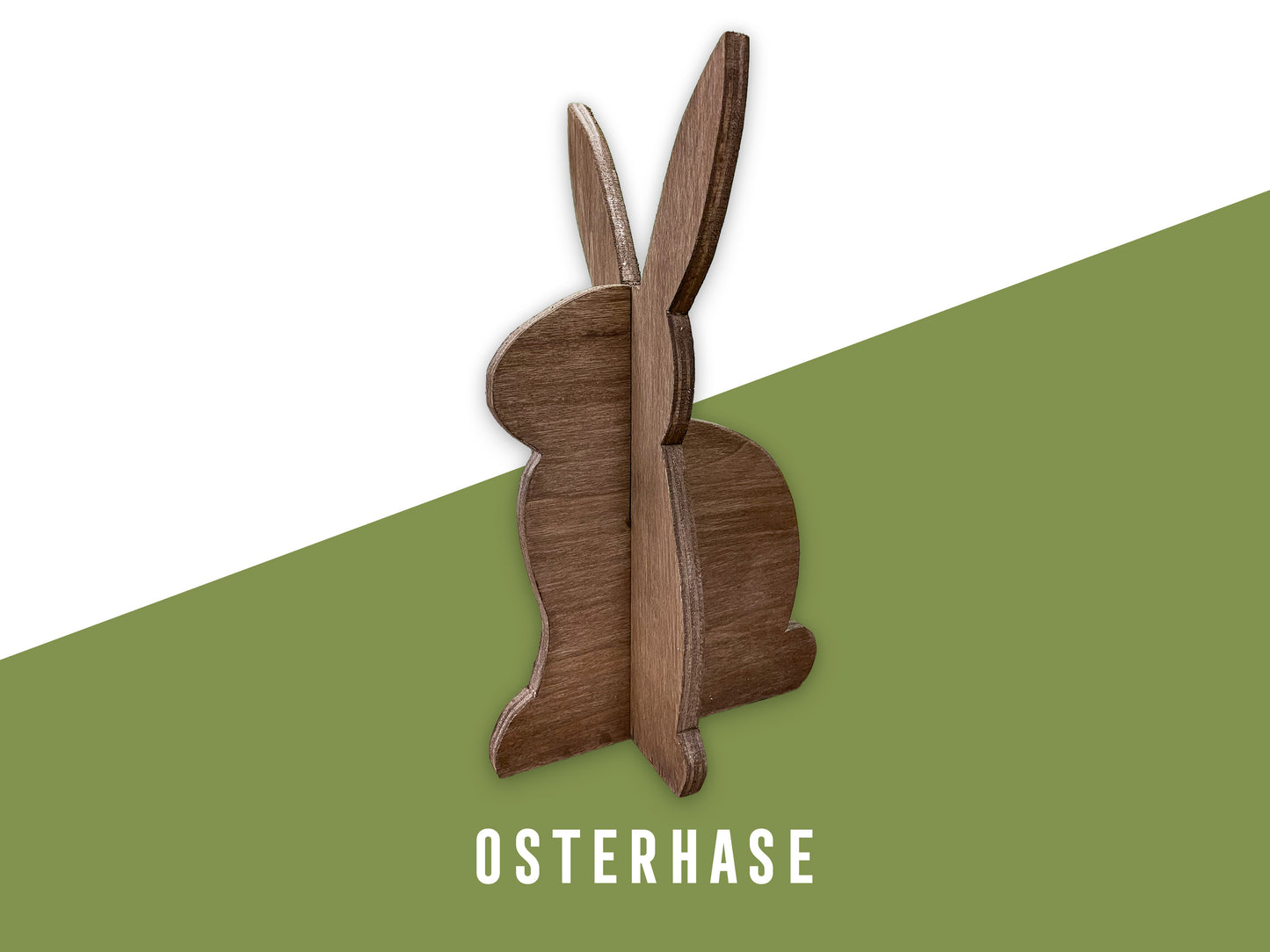 Osterdeko basteln: DIY-Steckfiguren aus Holz - Anleitung inkl. Schablone (PDF Download)